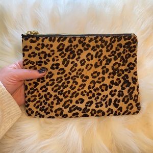 J. Crew Leopard Pouch